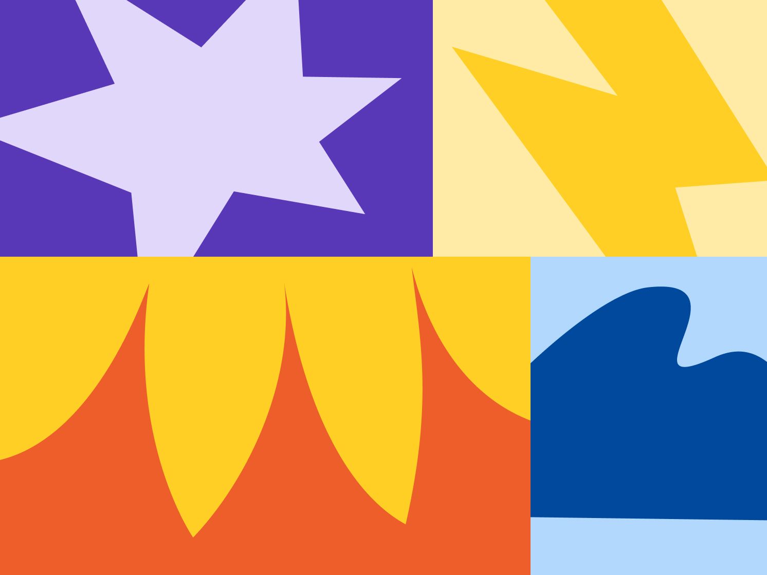 Abstract pattern in Deel colors